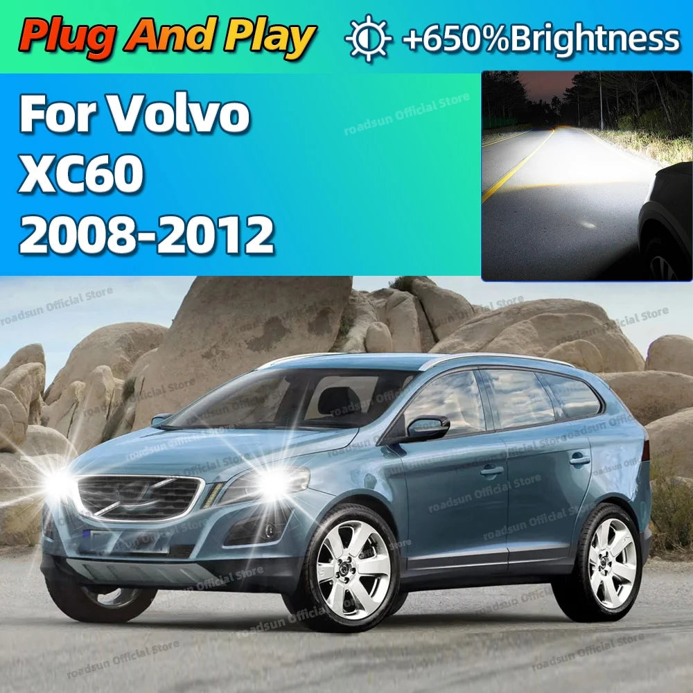 6000K LED Headlight HID D1S Replacement Canbus Upgrade Car Light For Volvo XC60 2008 2009