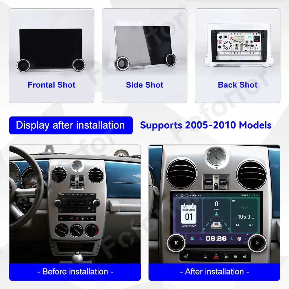 Smart HD Display Android 15 11.5 Inch Car Stereo Wireless CarPlay GPS Multimedia Player Fo