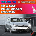 2/4Pcs 6000K Bulb Canbus Led Lamp Car Headlight Light For VW GOLF VI 5K1 AJ5 517 2008-2016