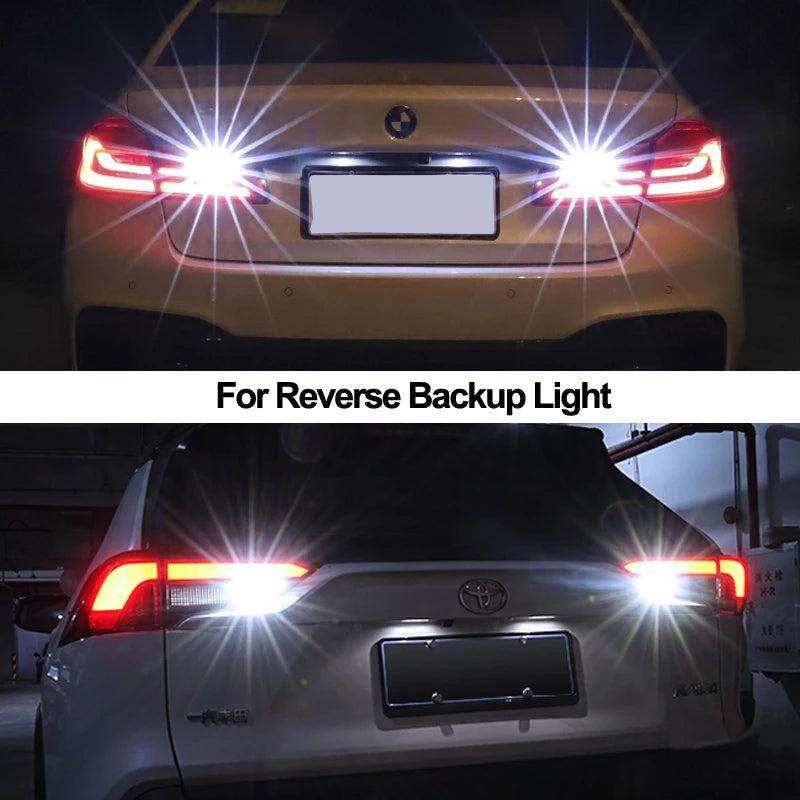 2pcs Brightest 1156 BA15S P21W T15 W16W LED Bulb 9W 1500Lm 3030SMD Car LED Backup Light Auto Reverse Lamp 12V 24V Canbus