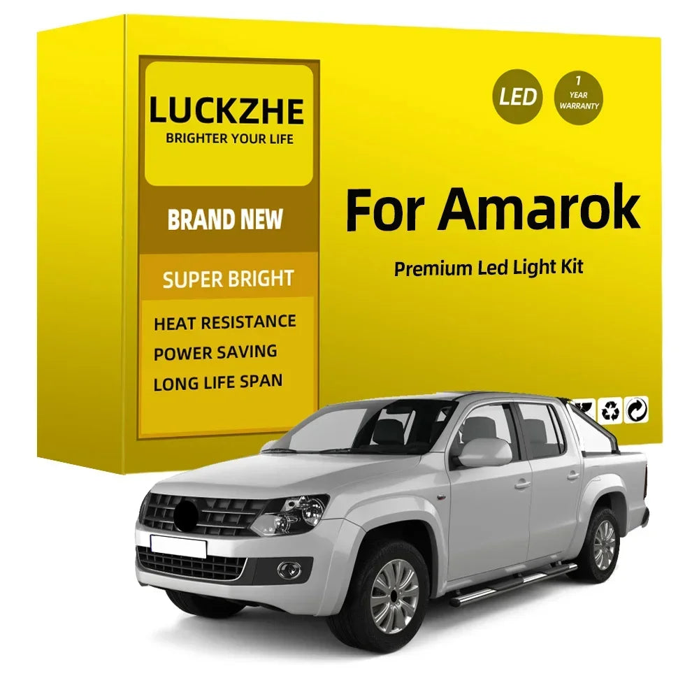 7-Piece LED Interior Light Kit for Volkswagen VW Amarok 2010-2012 - Canbus Dome Map Door Trunk Bulbs | AUTOKITSHOP