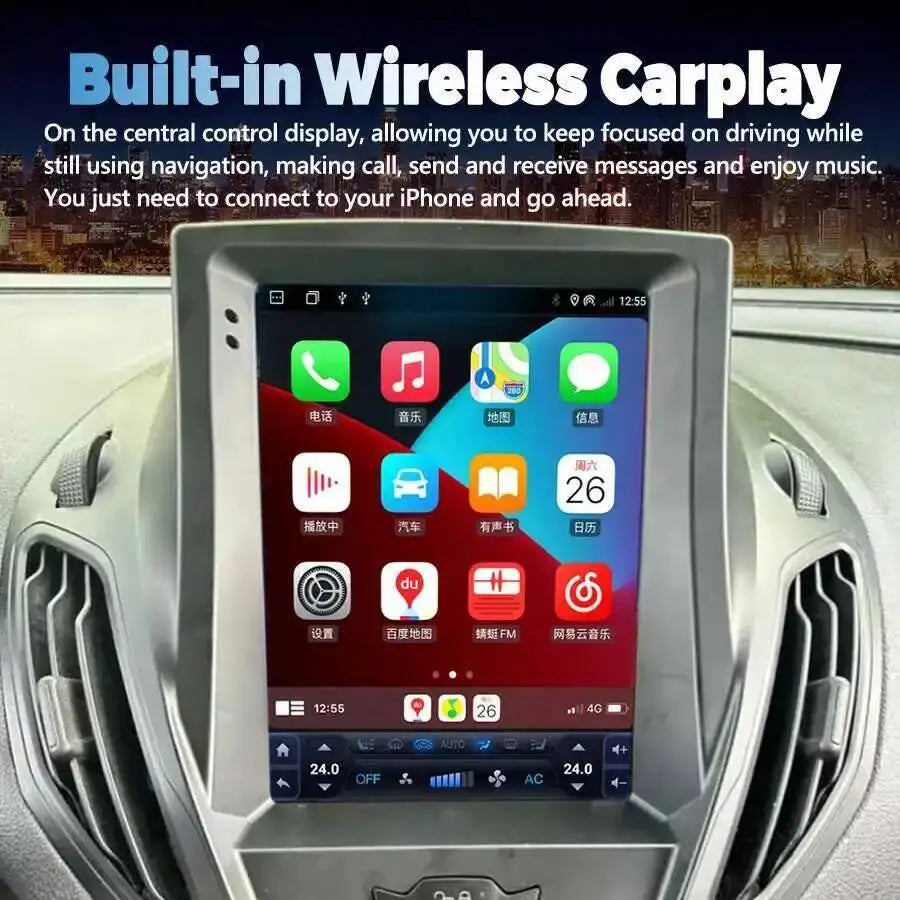 10.4inch Android For Ford B-Max Transit Courier Tourneo 2012-2017 Carplay Car GPS Multimed