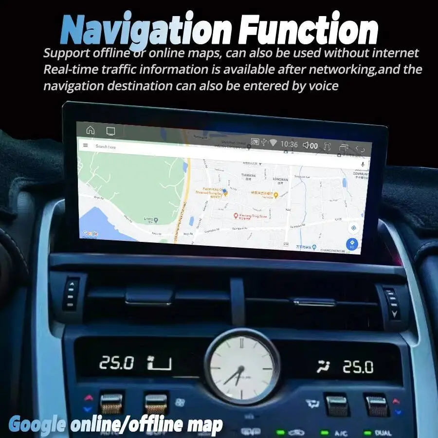 Multimedia Player Stereo 10.25'' Android 14 Radio For Lexus NX NX200 NX200T 300h 2018-2021