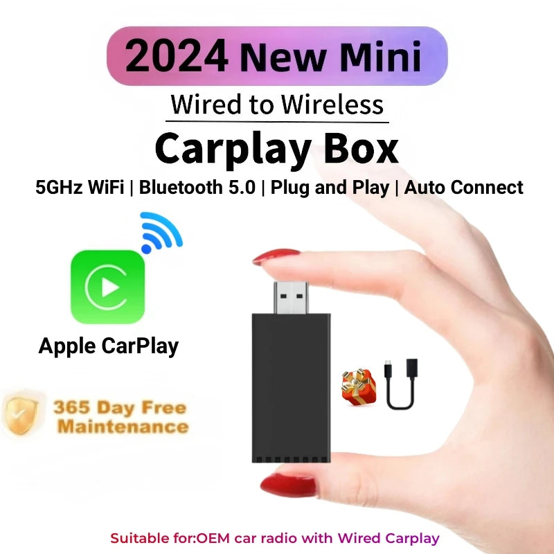 Wired to Wireless 2 in 1 Smart Dongle Carplay Ai Box 5G Wifi Bluetooth 5.0 Android Auto Pl | AUTOKITSHOP