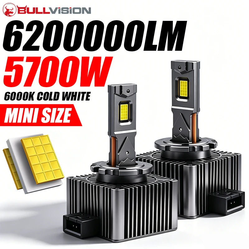 D Series D3S LED Headlights 5700W Canbus HID D1S D2S D4S D8S D1R D2R D3R D4R 30PCS 9570 CS
