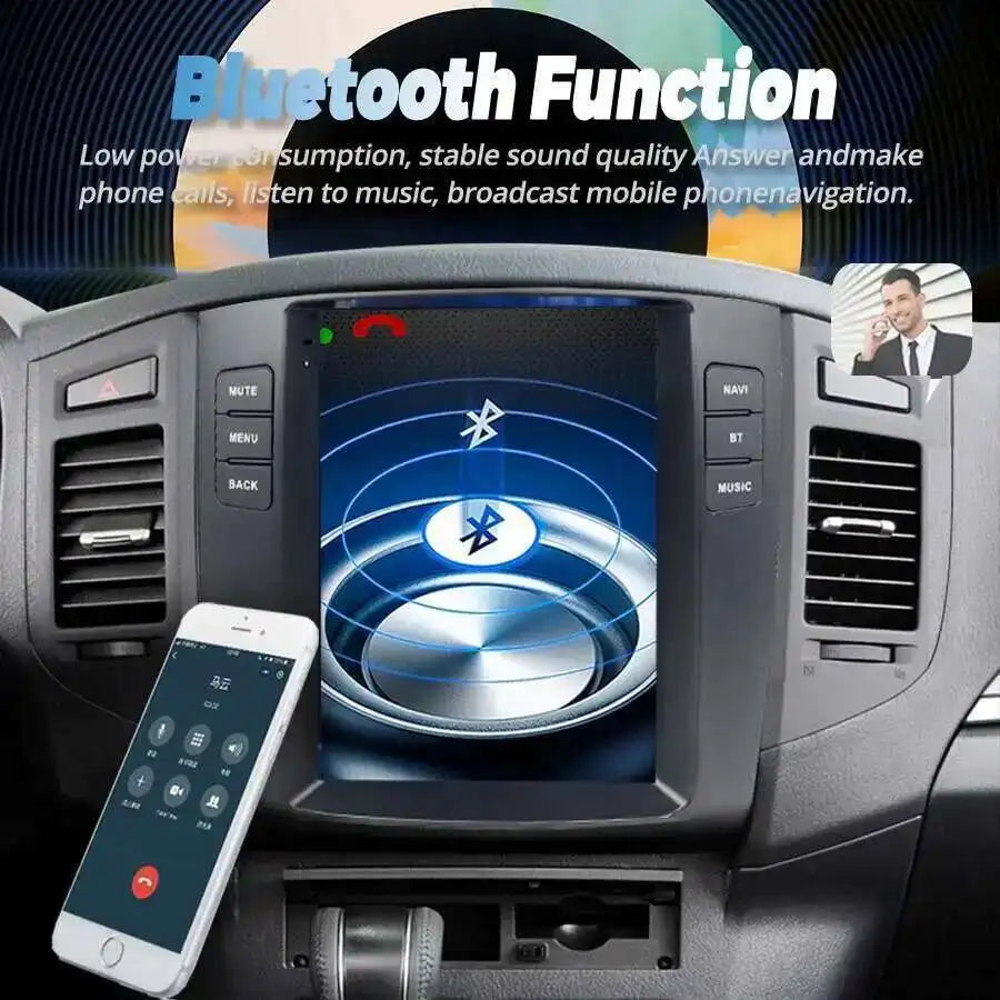 10.4inch For Mitsubishi Pajero Sport V97 V93 Vertical Screen Car Radio Rockford GPS Androi