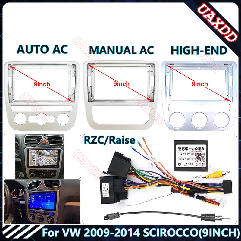 2 Din Car Radio Plastic Fascias Panel Dashboard Frame Installation Android Multimedia Play
