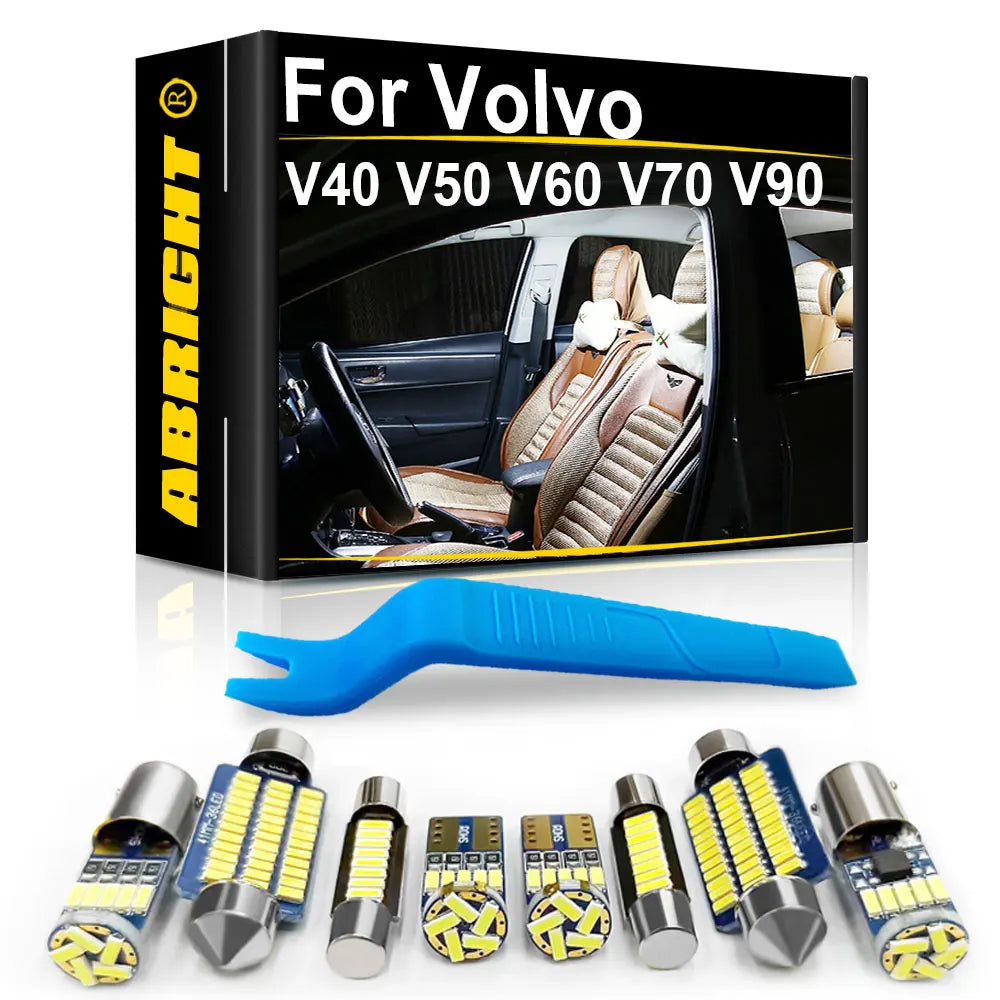 LED Interior Light Kit for Volvo V40 V50 V60 V70 V90 Accessories - Canbus Error-Free Bulbs | AUTOKITSHOP