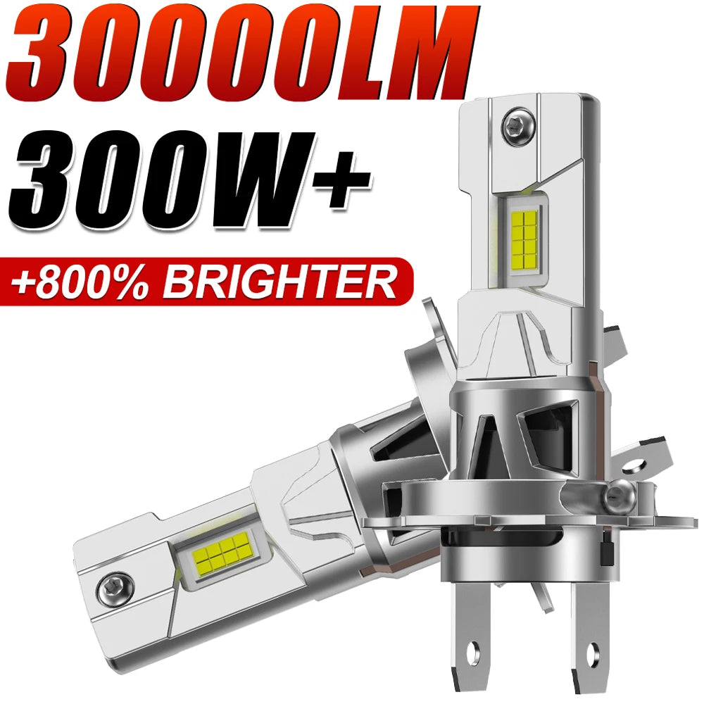 300W Turbo H7 LED CANBUS Light Mini Head Lamp 1:1 Size Wireless H7 Car LED Headlight Bulbs