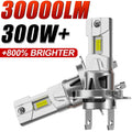 300W Turbo H7 LED CANBUS Light Mini Head Lamp 1:1 Size Wireless H7 Car LED Headlight Bulbs
