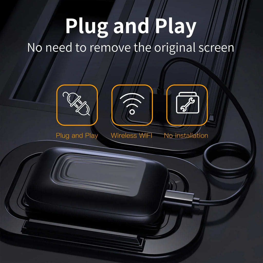 Android Mini Ai BOX Wired To Wireless CarPlay Box Android Auto Support Netflix YTB for VW  | AUTOKITSHOP