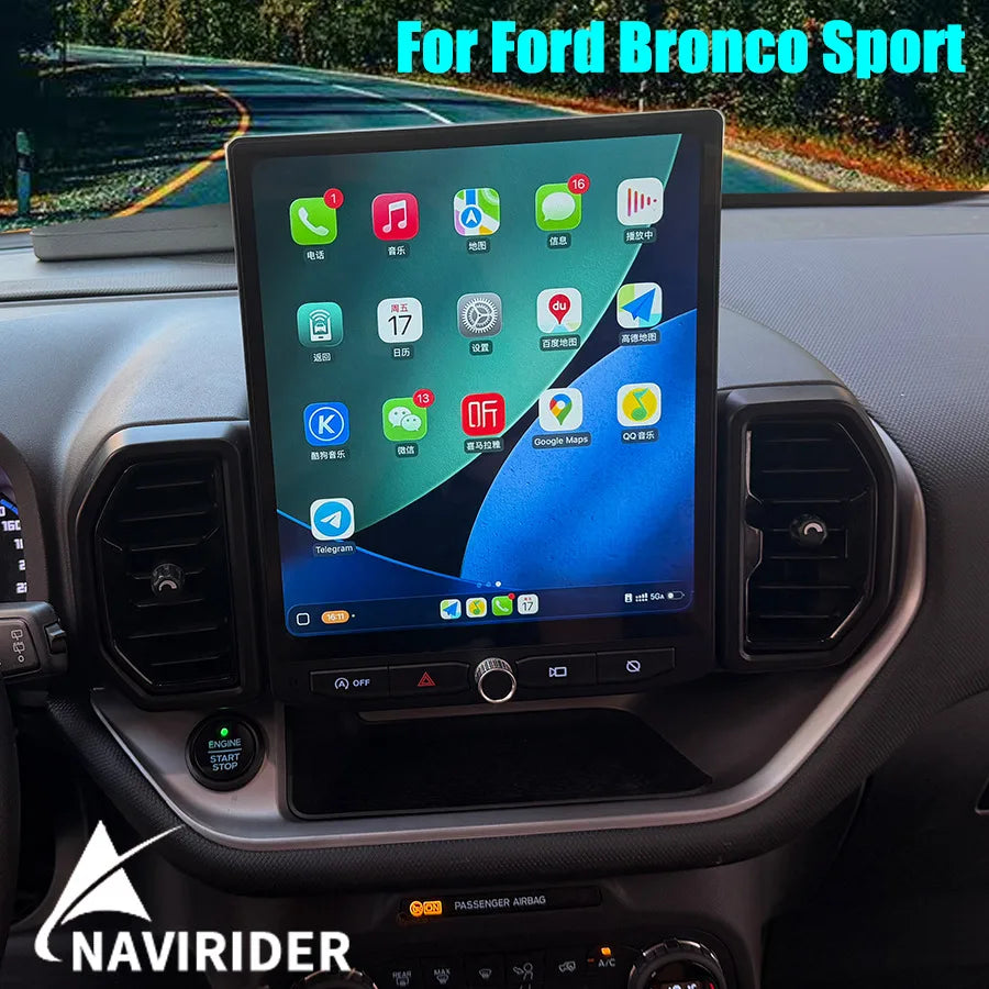 For Ford Bronco Sport 2021 2022-2025 Multimedia Video Player 12" Screen Android15 Car Radi | AUTOKITSHOP