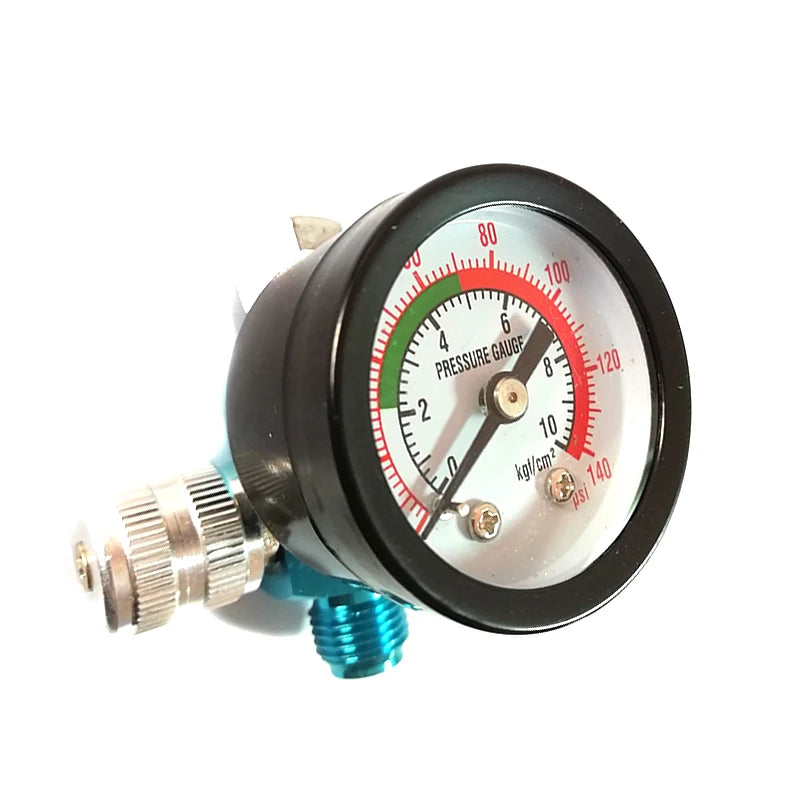 Car Digital Spray Paint Gun Regulator Air Pressure Gauge 1/4inch HVLP Compressor