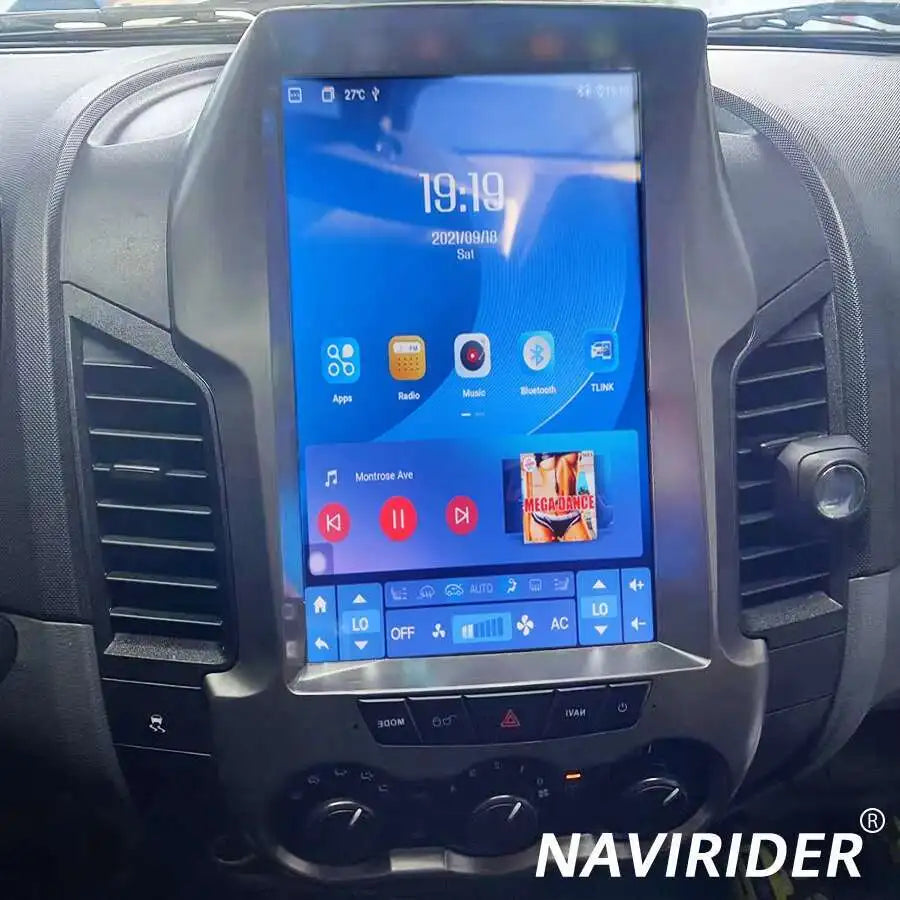 12.1" Vertical Touch Screen Audio For Ford Ranger F250 2011-2015 Android 15 Car Radio GPS