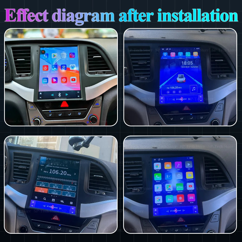 Android 16 For Hyundai Elantra 2016-2018 Car Radio 9.7 Inch Multimedia Video Player Gps Na | AUTOKITSHOP