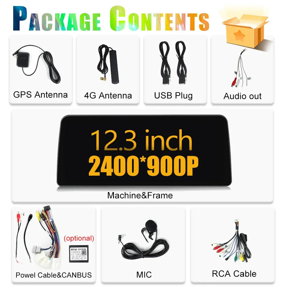 12.3 inch 2400*900 Android 15 For Peugeot 4008 5008 2016-2022 Car Radio GPS Multimedia Pla | AUTOKITSHOP