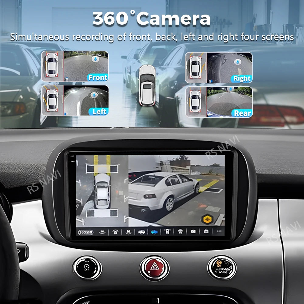 Android 16 For Fiat 500X 2014 - 2020 2K QLED Android Car Radio Multimedia Video Player GPS