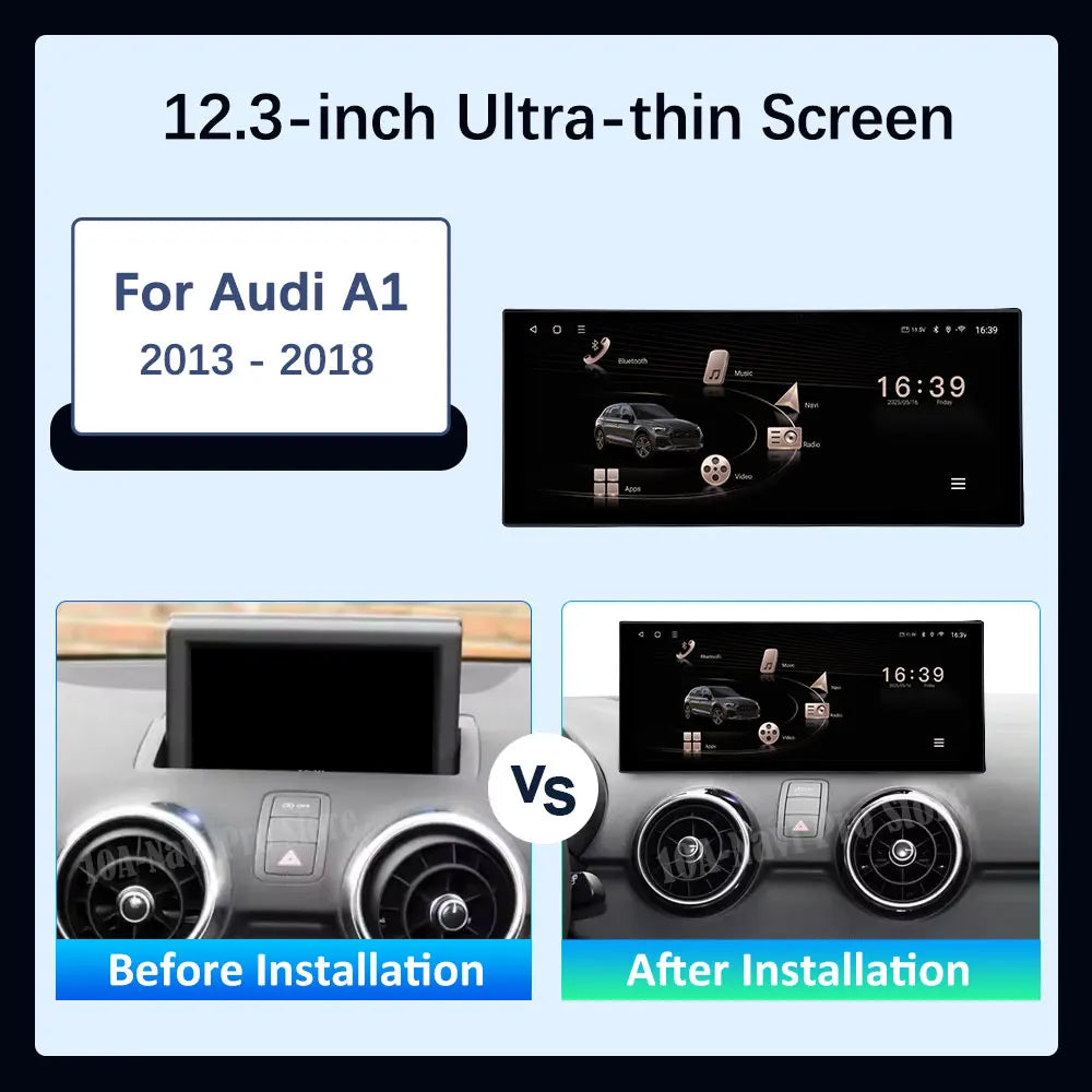 Car Video Multimedia Player Stereo for Audi A1 2013 - 2018 Android 16 Wireless Carplay WiF