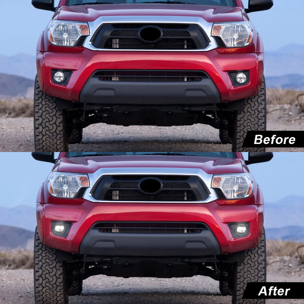 LED Fog Lights For Toyota Tacoma 2012 2013 2014 2015 DRL Daytime Running Lights Angel Eyes | AUTOKITSHOP