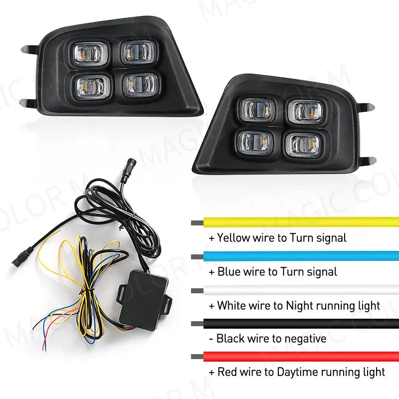Car DRL For Toyota Tacoma 2012 2013 2014 2015 LED Daytime Running Lights Daylight Turn Sig | AUTOKITSHOP