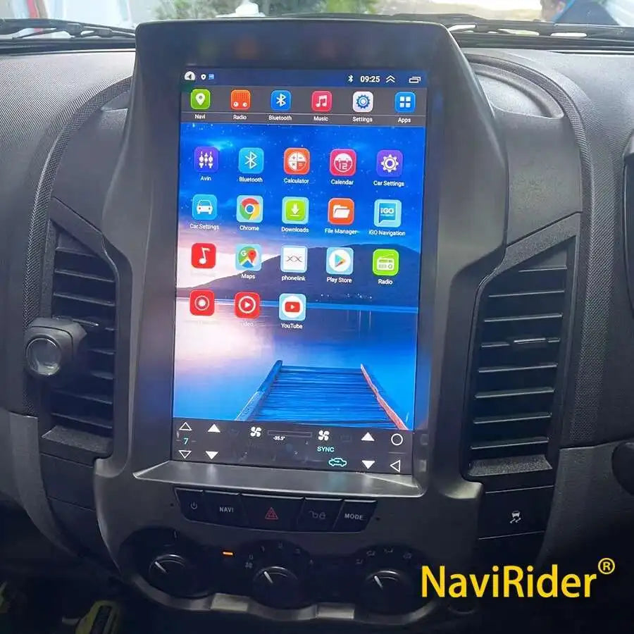 Built-in 360 Function Android 14 Verical Screen For Ford Ranger 2012-2019 Car Radio Stereo