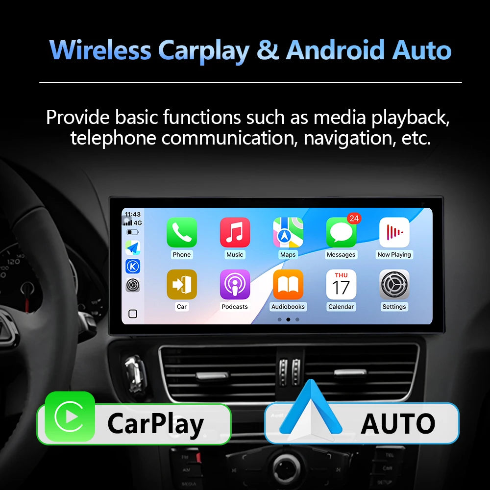 Car Multimedia Radio Android Auto For Audi A4 A5 2009 - 2016 Navigation Stereo Carplay Ult