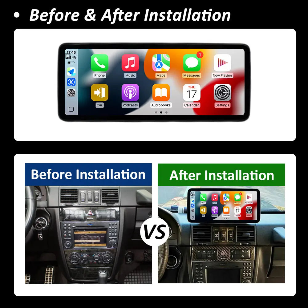 Car Multimedia Video Player 12.3 inch For Benz G Class G500 G55 W461 W463 2005 - 2011 Andr | AUTOKITSHOP