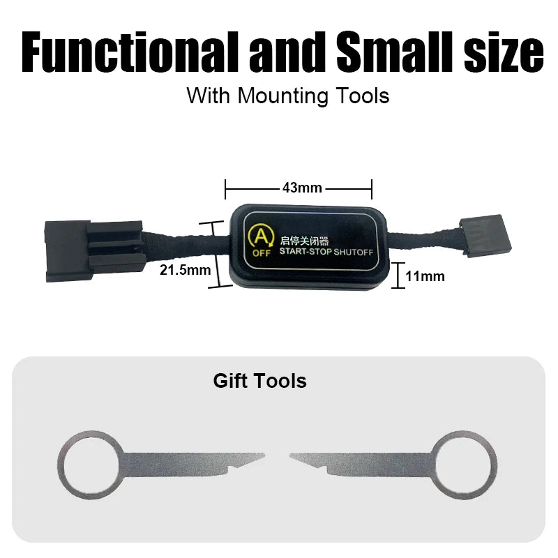 For AUDI A4 A5 Q5 Q5L Car Automatic Stop Start Engine System Off Close Control Sensor Plug
