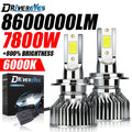 7800W H7 H4 H11 Led Headlight Canbus H1 H8 H9 H11 9005 HB3 9006 HB4 9012 Bulb 8600000LM Ca