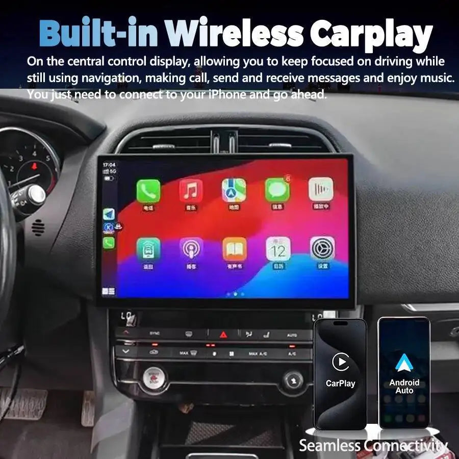 13inch Android 15 Car Radio For Jaguar XE XEL F-PACE 2016-2019 Multimedia Video Player Hea | AUTOKITSHOP