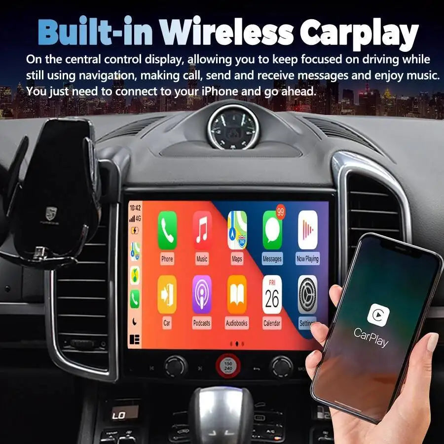 For Porsche Cayenne Stereo 2010-2017 Android 15 GPS Multimedia Video Player 8.4inch Carpla