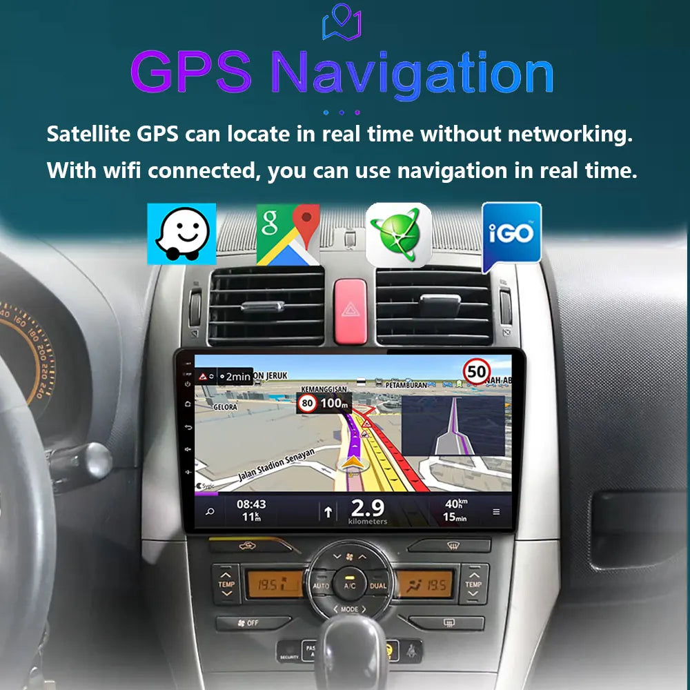 For Toyota Auris 1 E150 2006 2007 - 2012 Car Radio Multimedia Video Player Navigation GPS
