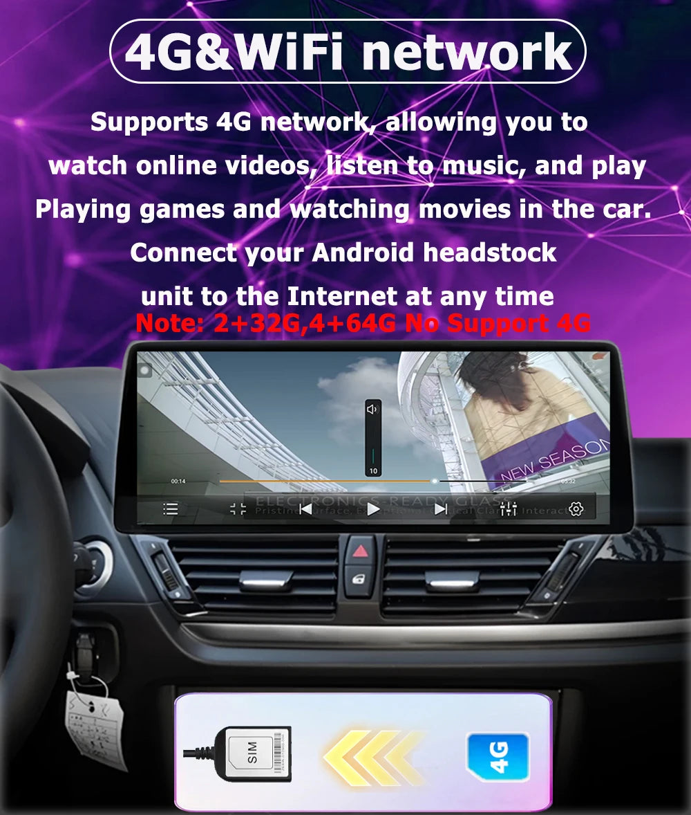 Android 16 Car Radio Multimedia Carplay Auto For BMW 3 Series E90 E91 E92 2006 - 2011 With