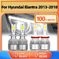 40000LM LED Car Headlight Bulbs H7 H11 Auto LED Headlamps High Low Beam For Hyundai Elantr