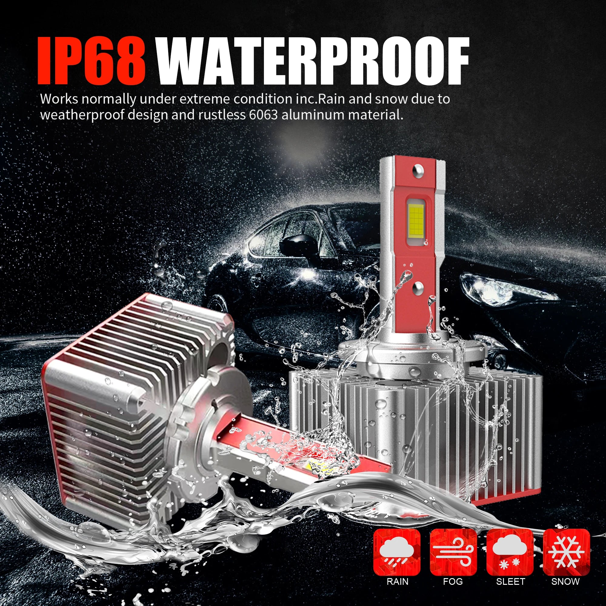 70W LED Car Headlight D1S D2S D3S D4S D5S D8S CANbus No Error Lamp Auto Headlamp Bulbs Car