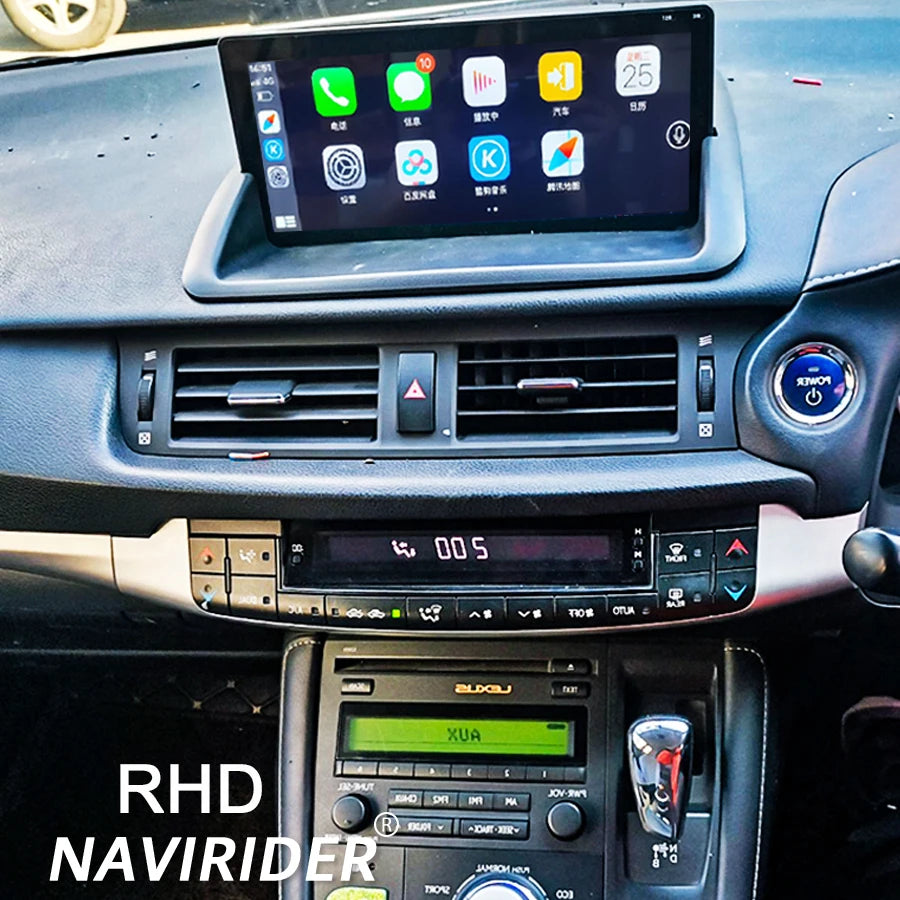 navirider BT RHD built-in 360 auto Carplay Stereo Navi For Lexus CT CT200 CT200h 2011-2019