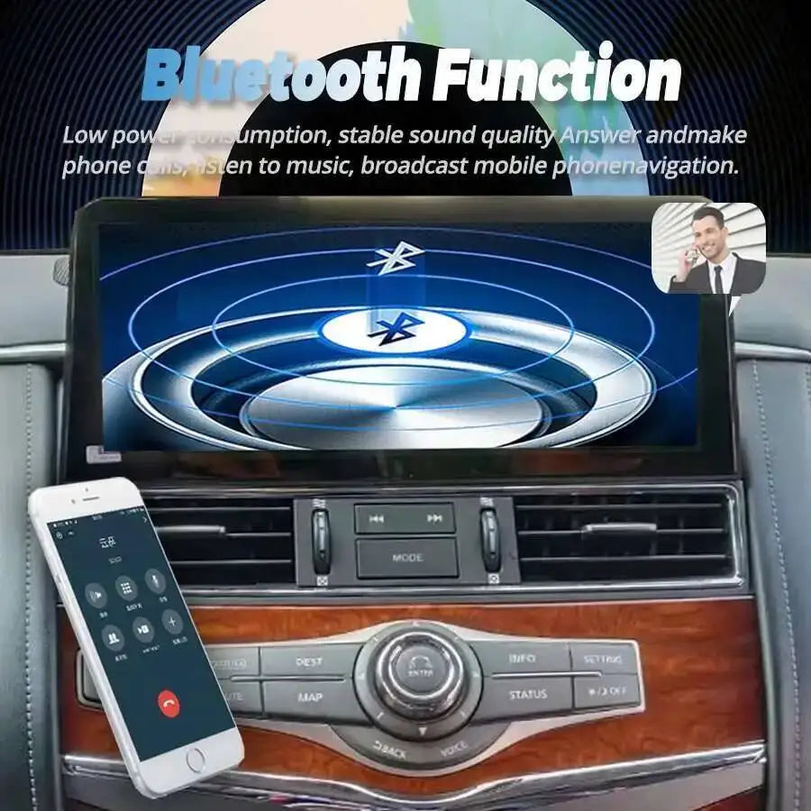 12.3inch Android 15 Touch Screen For Nissan Patrol Y61 Y62 Infiniti QX80 QX56 2010-2020 Ra | AUTOKITSHOP