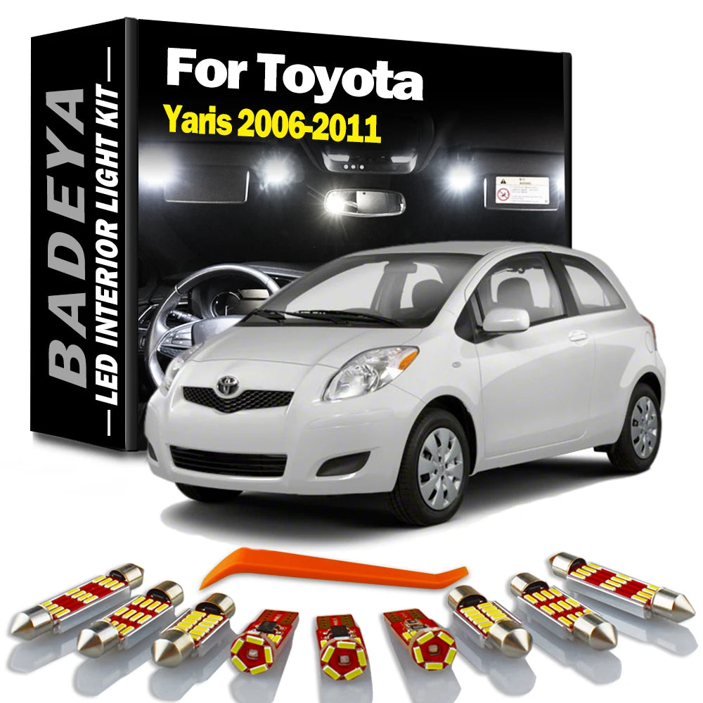 9-Piece LED Interior Light Kit for Toyota - Canbus Error-Free Interior Bulbs