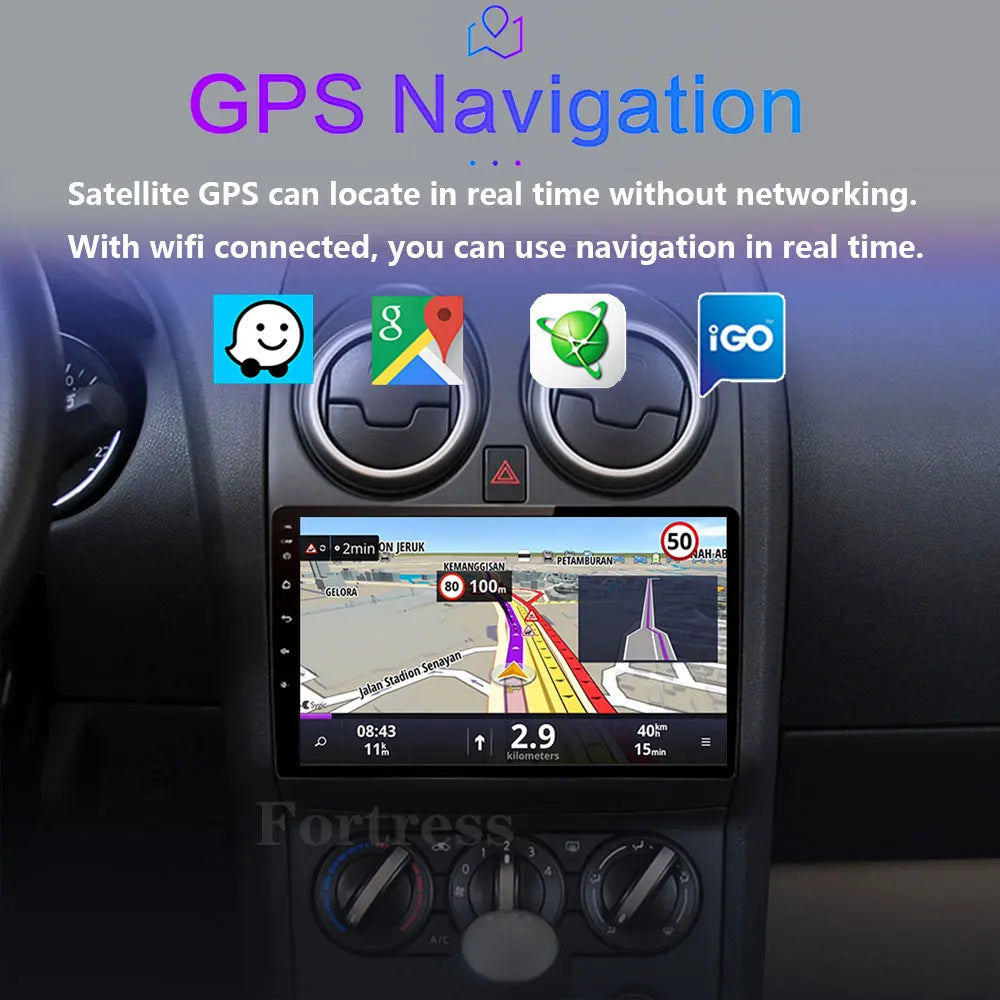 For Nissan Qashqai J10 2006 2007 2008 2009 2010 2011 2012 2013 Car Radio Android 16 Auto M