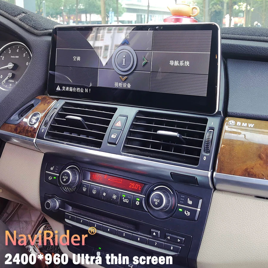2400*960 Car Video For Bmw X5 E70 X6 E71 2007-2012 Player Display Android GPS 4G WIFI Mult