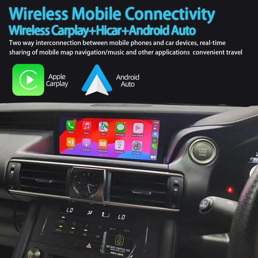 10.25inch Multimedia Video Player Screen Android Auto GPS Navigation Wireless CarPlay For