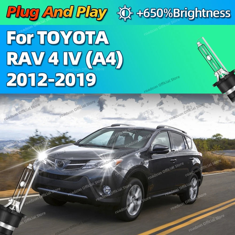 35W HID Xenon Headlight Bulb Bright Car Lamp Auto Light For TOYOTA RAV 4 IV A4 2012-2019 2