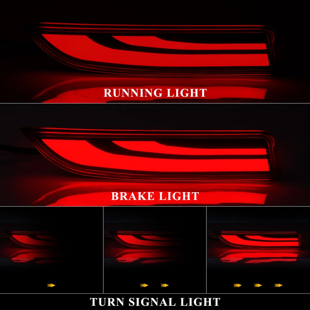 LED Rear Bumper Reflector Light For Toyota Avalon 2019 2020 2021 2022 Brake Warning Dynami | AUTOKITSHOP