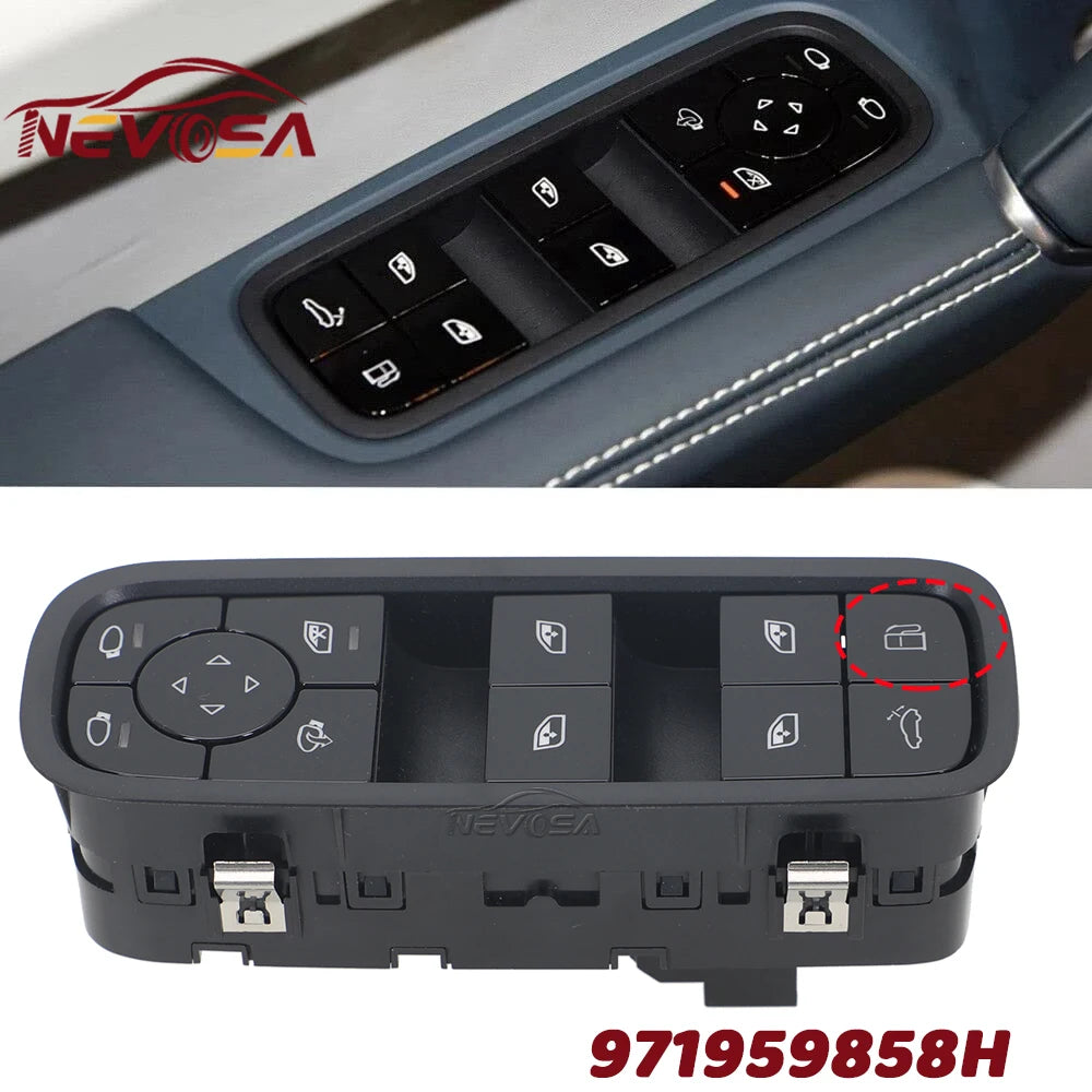 Electric Power Window Control Switch For Porsche Cayenne Panamera E-Hybrid 2017 2018 2019 2020 2 - Automotive LED Light