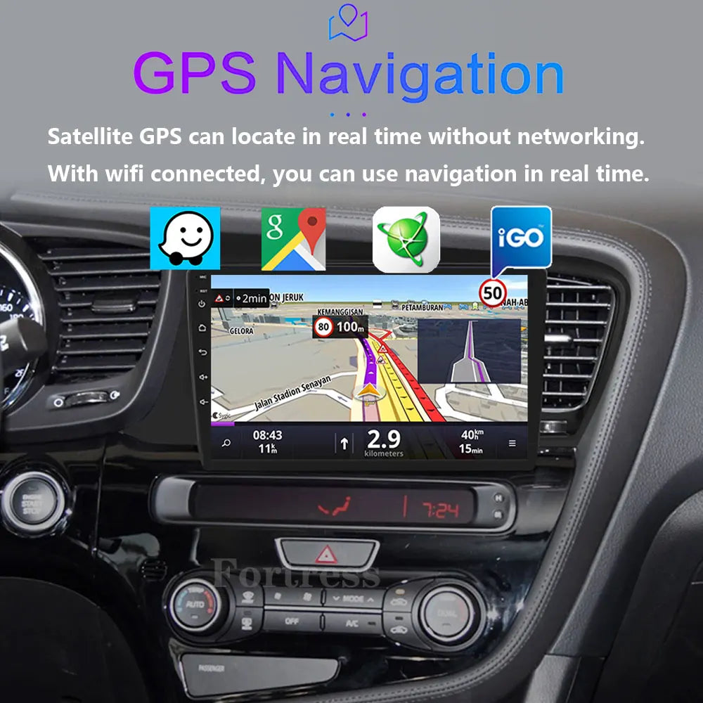 Android 16 Car Radio For Kia Optima 3 K5 TF T 2010 2011 2012 2013 2014 2015 Navigation GPS