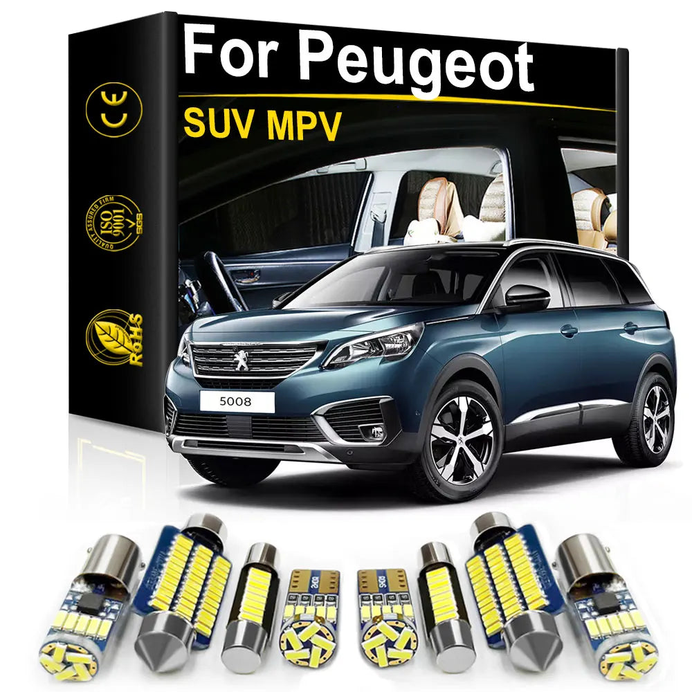LED Interior Light Kit for Peugeot - Canbus Error-Free Bulbs | AUTOKITSHOP