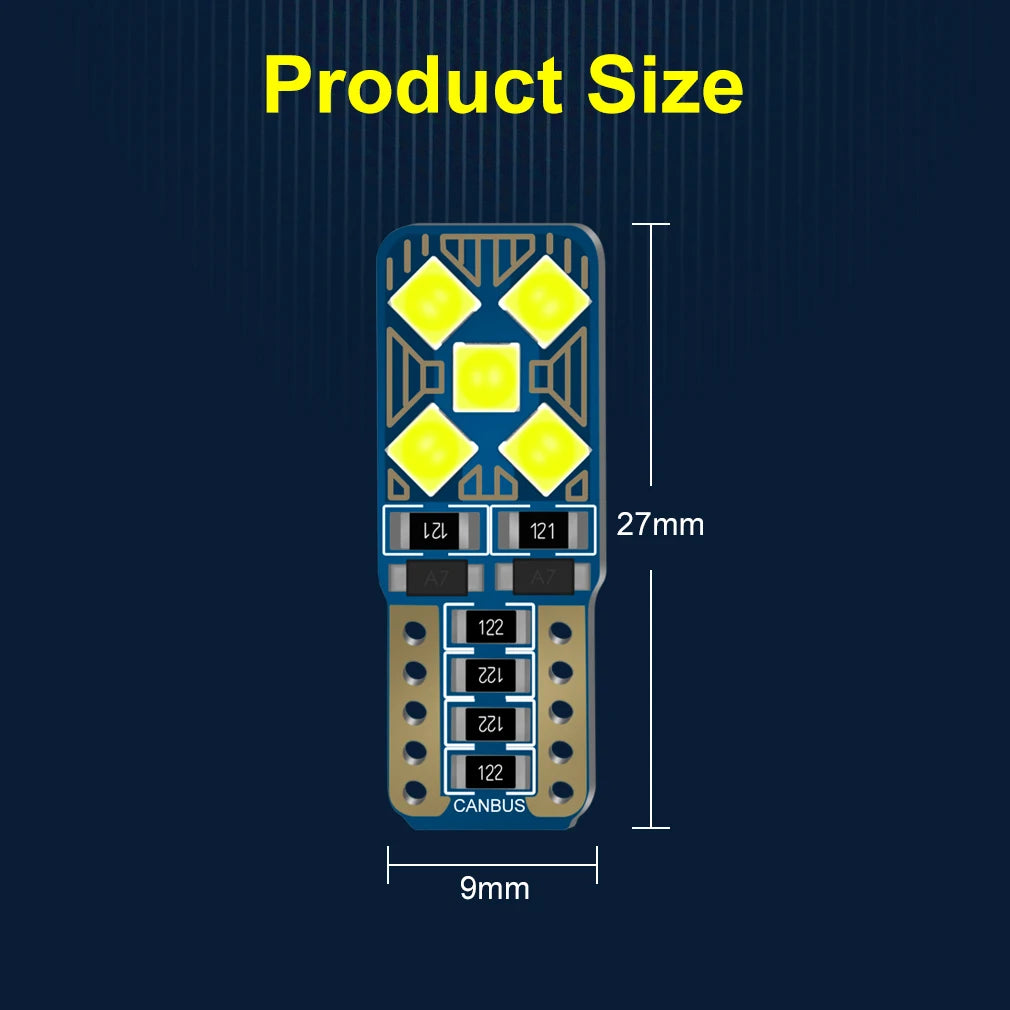 Canbus W5W T10 Led 168 194 Led 5w5 Car 10SMD FLS35 Chips Interior Dome Reading License Pla