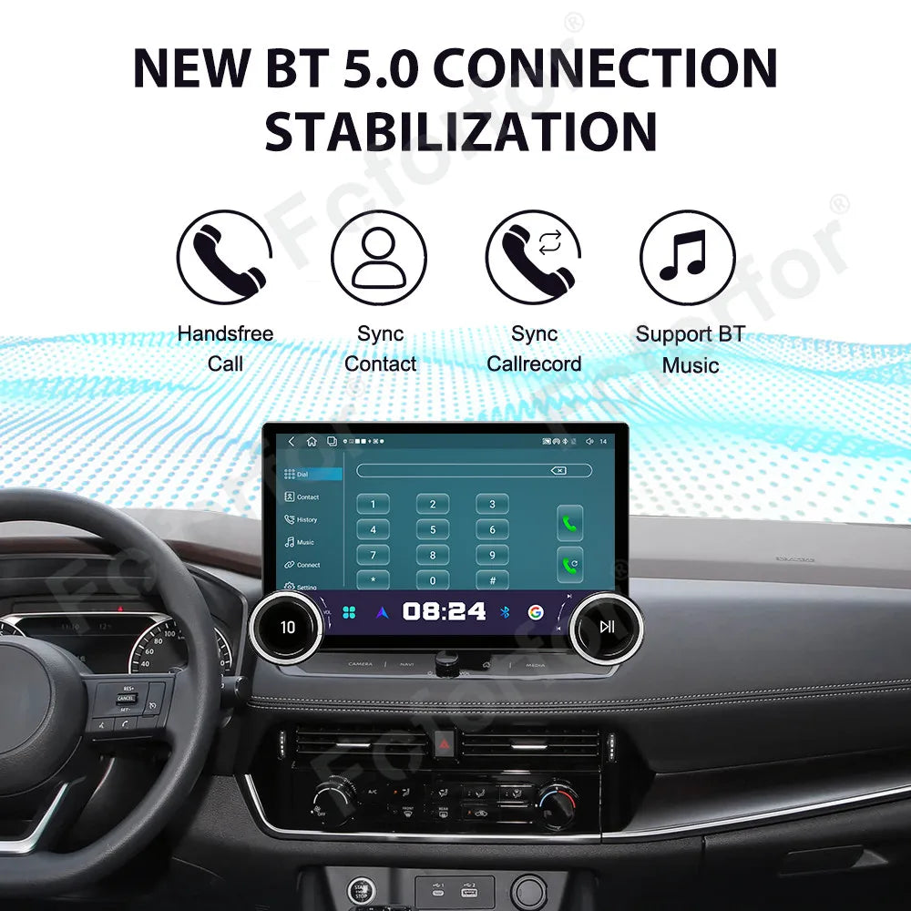 Ultra Clear HD Touch 11.5 Inch Android 15 Wireless CarPlay Android Auto GPS Navi Stereo He