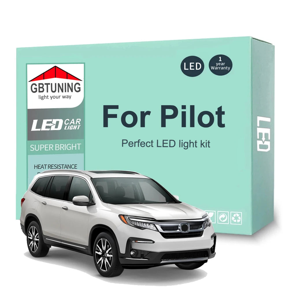 LED Interior Light Kit for Honda Pilot 2003-2016 - Canbus Dome Map Door Trunk Bulbs | AUTOKITSHOP