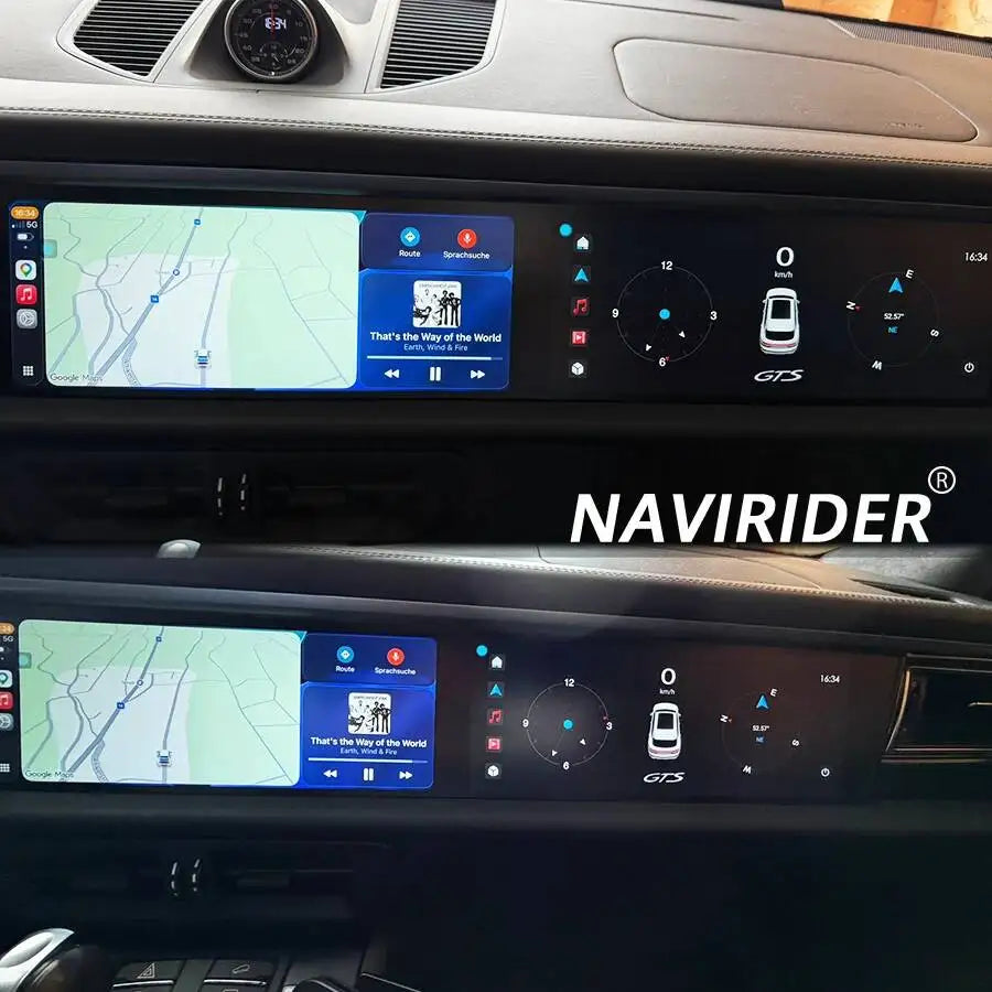 Dual 12.3Inch Touch Screen CarPlay Radio For Porsche Macan 2014-2017 Android GPS Multimedi | AUTOKITSHOP